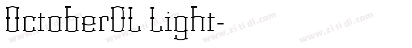 OctoberDL Light字体转换 OctoberDL Light字体转换